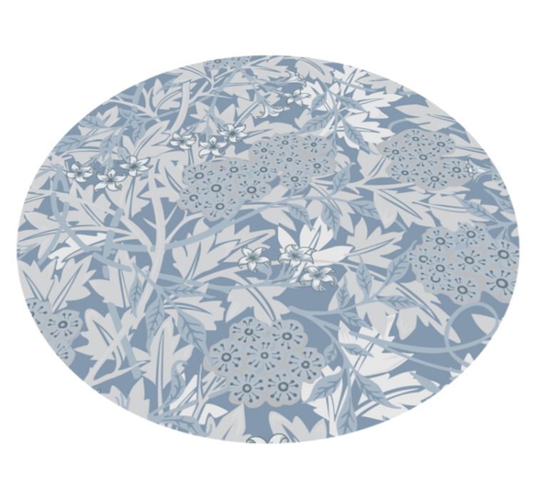 Vinylteppich modern Blaue originalblumen - TenStickers