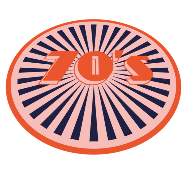 Vinyl Teppich Vintage retro-flair der 70er - TenStickers