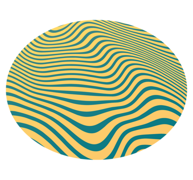 Vinylteppich Streifen kurvige linienkonzept - TenStickers