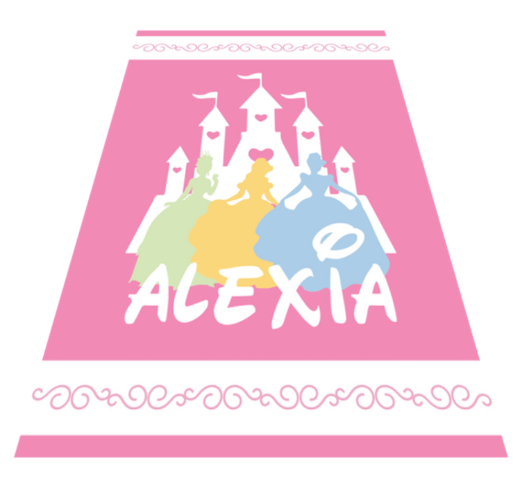 Vinyl Teppich mit Namen märchenschloss - TenStickers