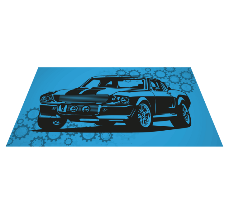 Vinylteppich Wohnzimmer Legendäres muscle-car - TenStickers