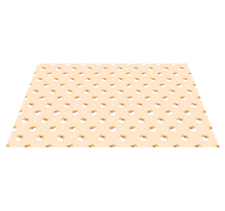 Vinyl teppich tiere mit süßen hundegesichtern - TenStickers