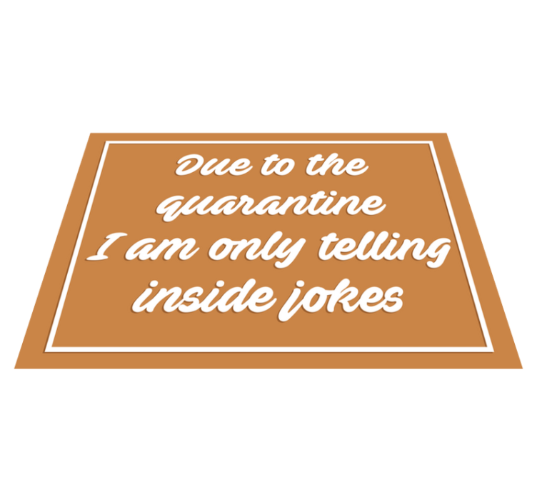 Vinylteppich modern Quarantäne lustig willkommen - TenStickers