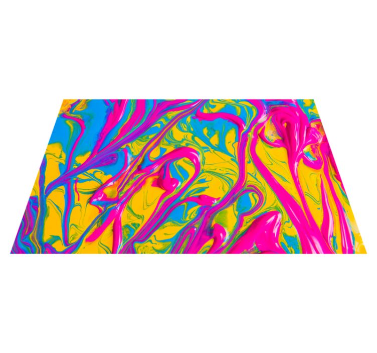 Vinyl Teppich modern lebendige wirbelmuster - TenStickers