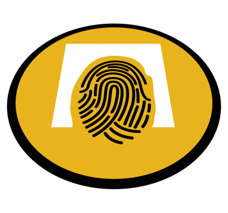 Vinylteppich Mosaik fingerabdruckmuster - TenStickers