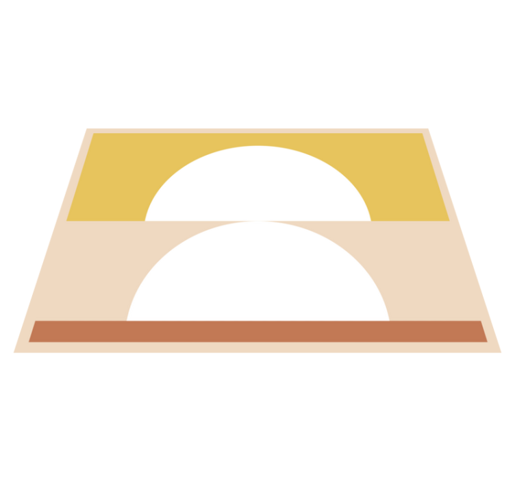 Vinyl Teppich minimalistisch kreisförmiger minimalismus - TenStickers