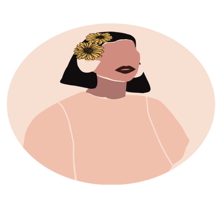 Vinyl Teppich Blumen blumenporträt - TenStickers