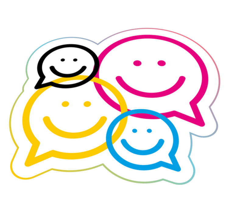 Vinyl Teppich Jugendzimmer smiley-sammlung - TenStickers