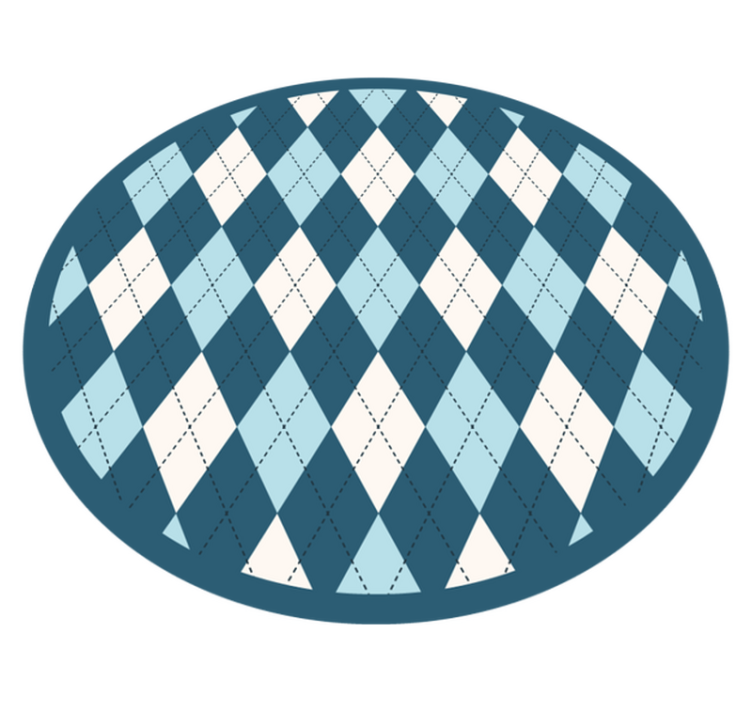 Vinyl Teppich geometrisch rautenmuster eleganz - TenStickers