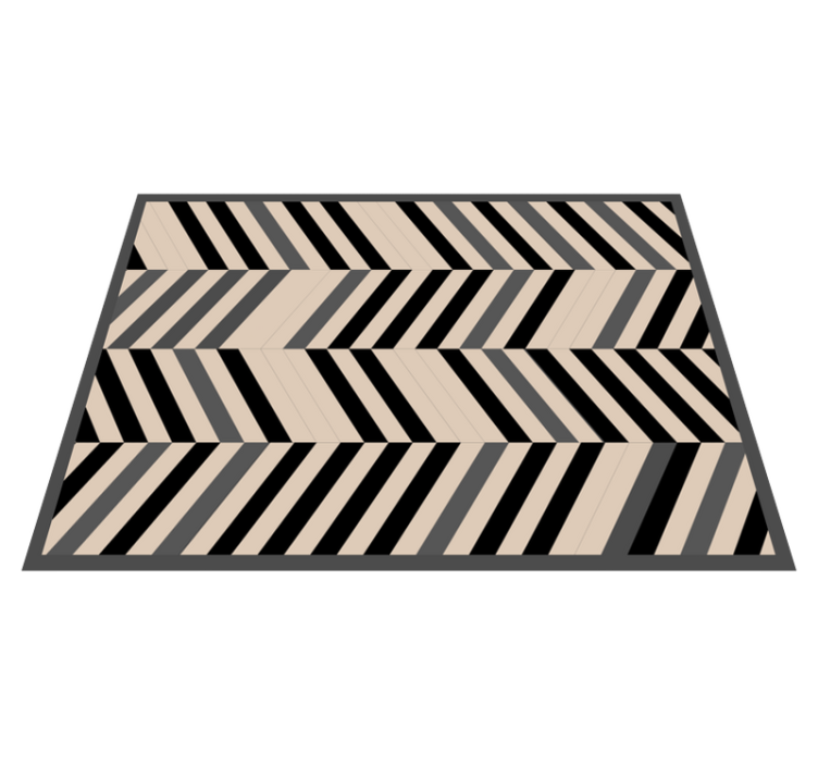 Vinyl Teppich modern charm mit chevron-muster - TenStickers