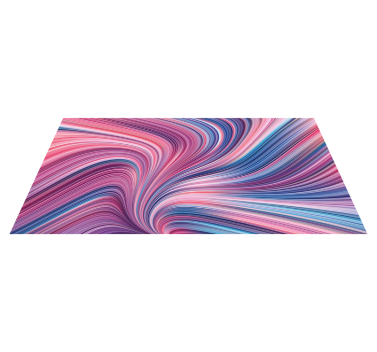 Vinyl Teppich Imitation Struktur verdrehte farbströme - TenStickers