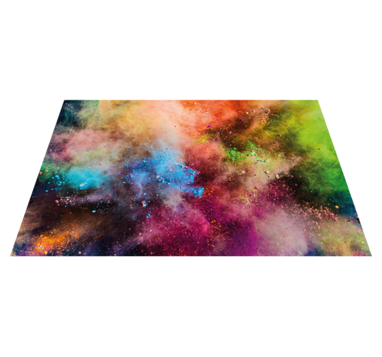 Vinyl Teppich modern farbenfrohe kosmische explosion - TenStickers