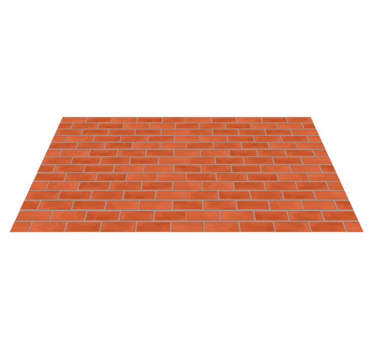 Vinylteppich Textur Muster aus roten ziegelsteinen - TenStickers
