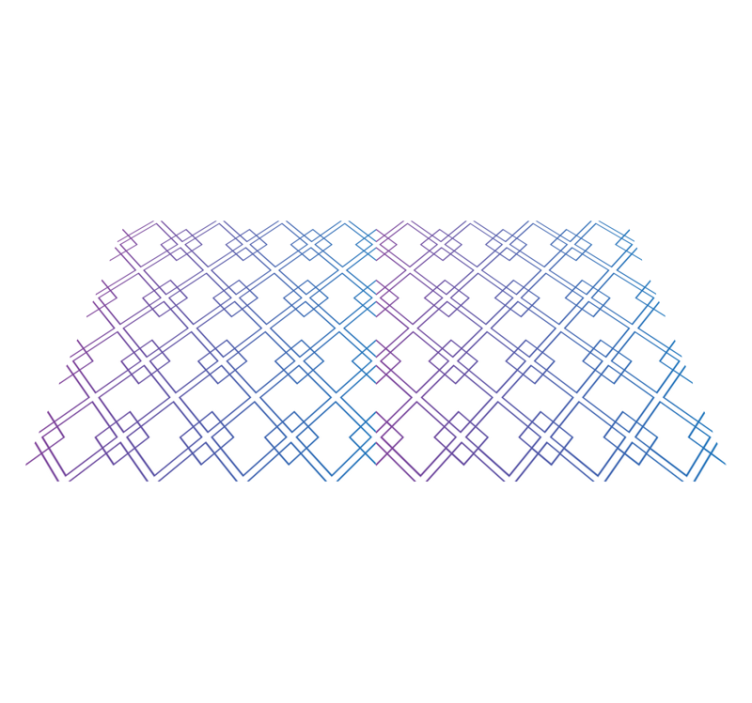 Vinyl Teppich geometrisch rauten und linien - TenStickers