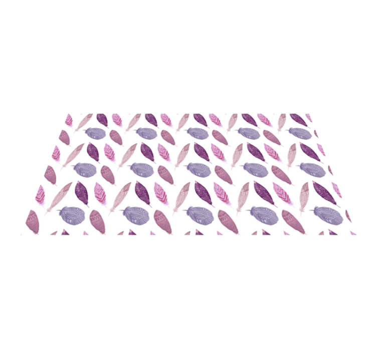 Vinyl Teppich Natur lebendiges federmotiv - TenStickers