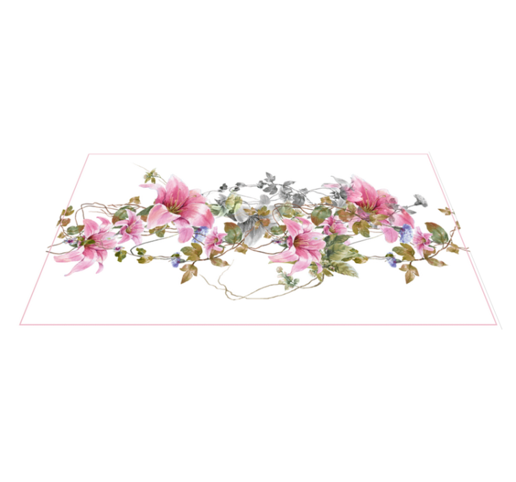 Vinyl Teppich Natur florales rankenmuster - TenStickers