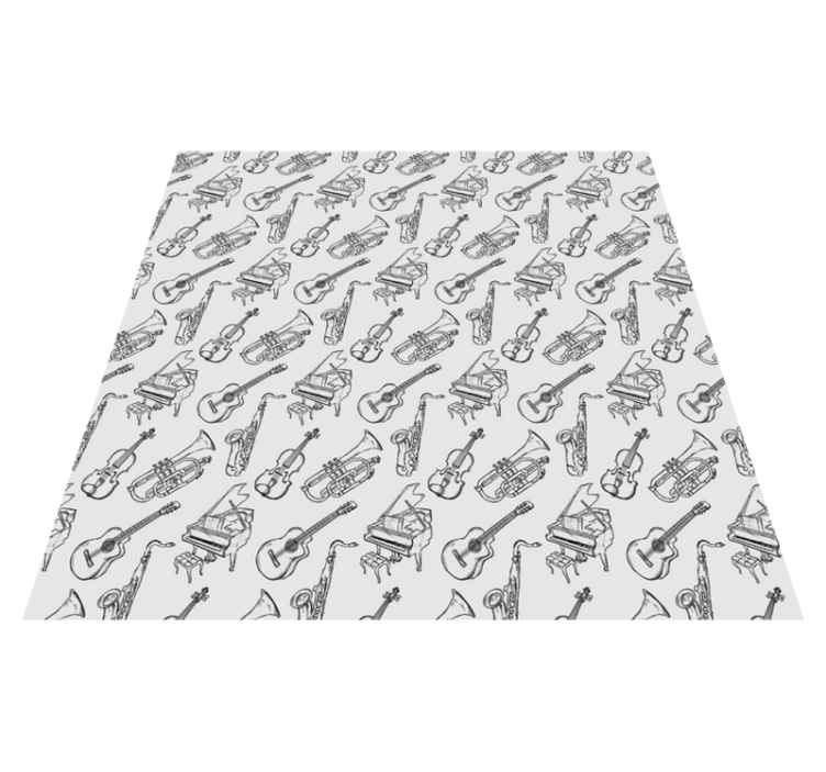 Vinyl teppich textur musikinstrumente kollektion - TenStickers