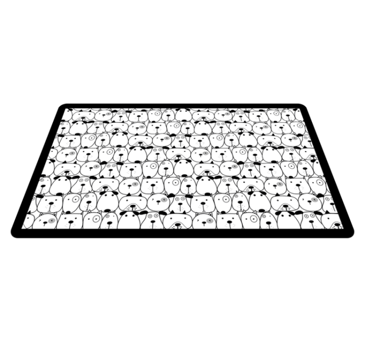 Vinyl Teppich Tiere entzückende kreaturengesichter - TenStickers