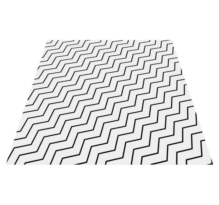 Vinyl teppich geometrisch im zigzag trend - TenStickers