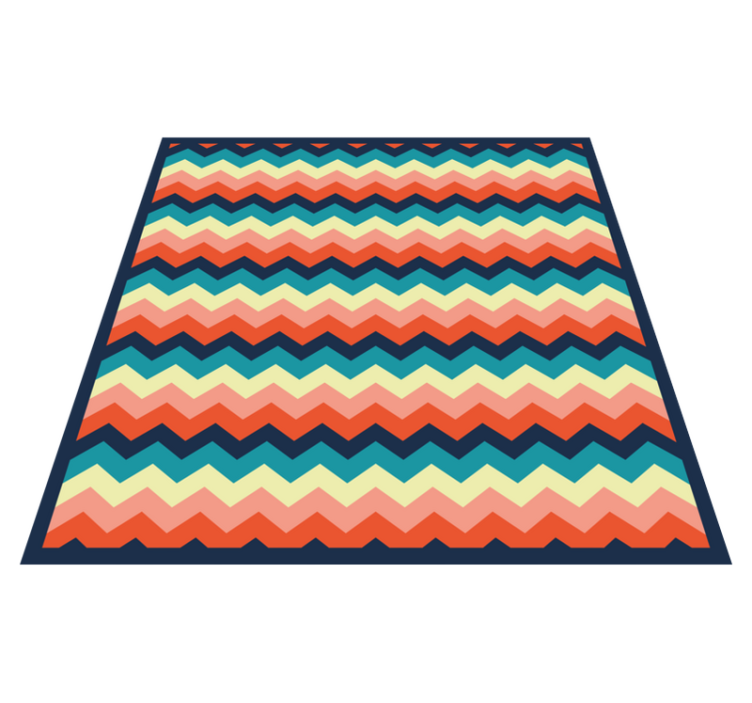 Vinyl Teppich Sterne lebendiges chevron-motiv - TenStickers