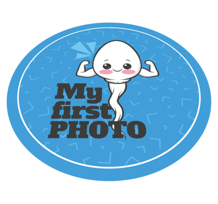 Vinyl Teppich Text mein erstes foto - TenStickers