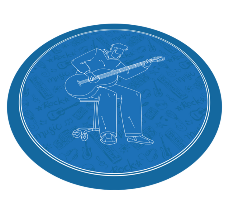 Vinyl Teppich Textur musikalische stimmung - TenStickers