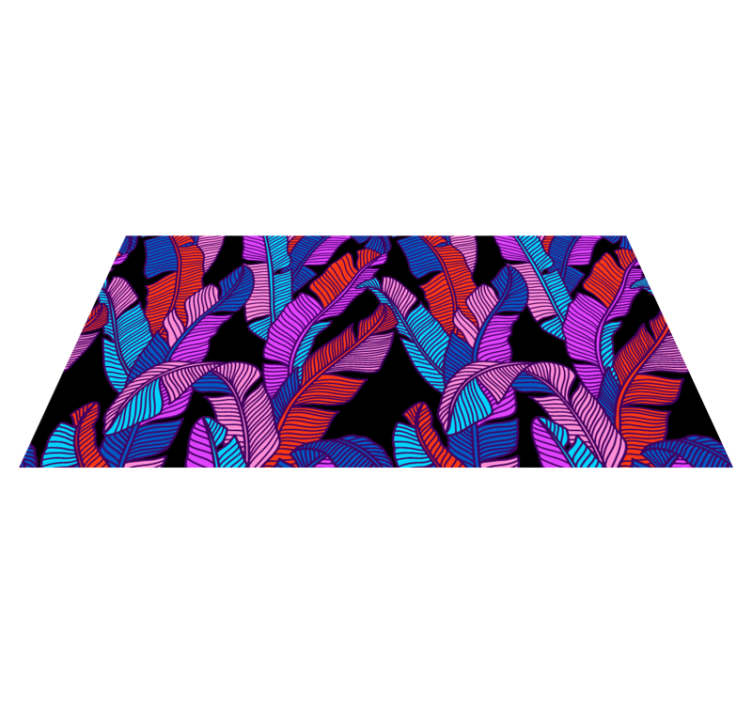 Vinyl teppich natur bunte tropische blätter - TenStickers