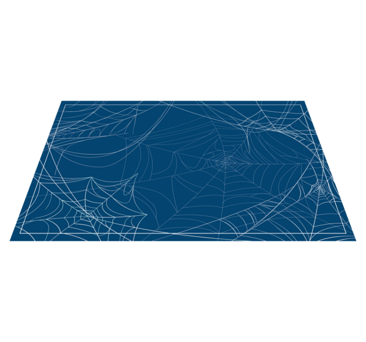 Vinyl Teppich Halloween spinnennetzmuster - TenStickers
