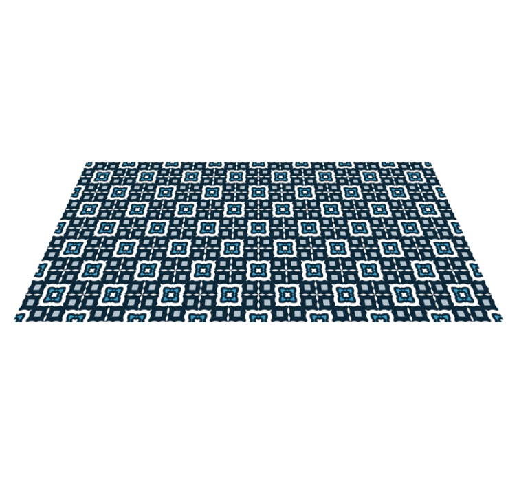 Vinylteppich Mosaik marineblaues farbmuster - TenStickers