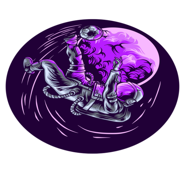 Vinyl Teppich Sterne astronaut schweben - TenStickers