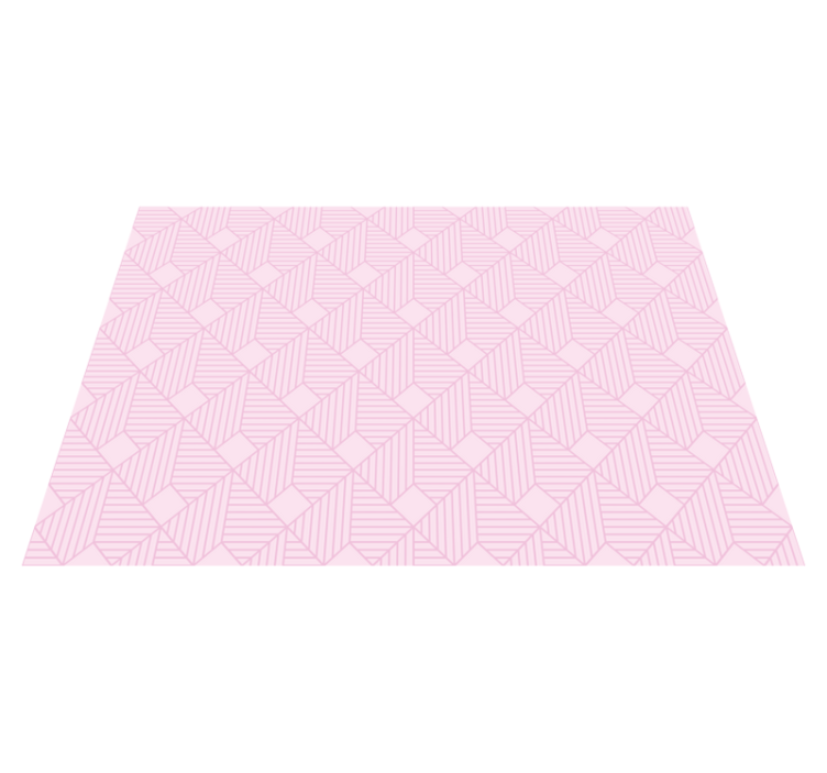 Vinyl Teppich geometrisch rosa elegante muster - TenStickers