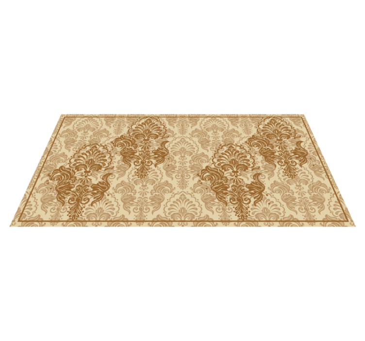 Vinyl Teppich Vintage elegante blumenmuster - TenStickers