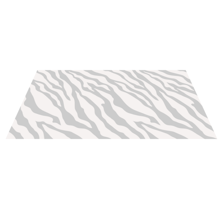 Vinyl teppich tiermuster graue zebra streifen - TenStickers