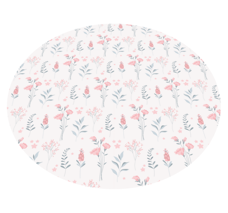 Vinyl Teppich Blumen floral gemusterte komposition - TenStickers