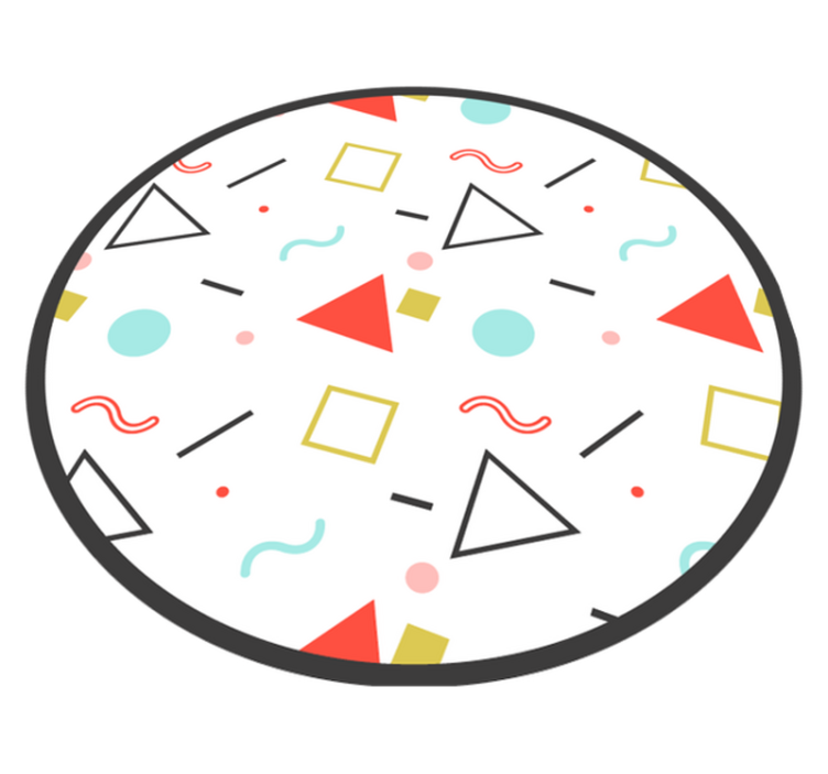 Vinyl Teppich geometrisch geometrische bunte formen - TenStickers