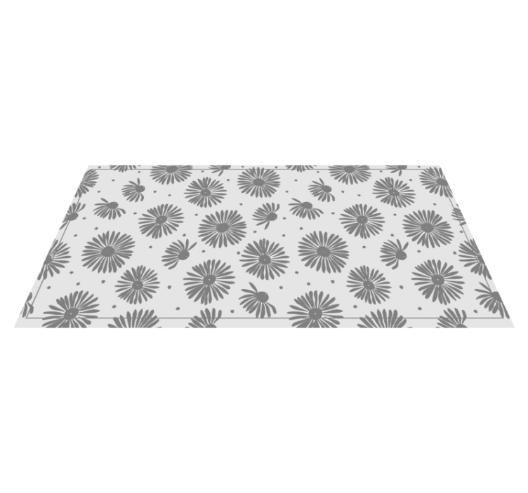 Vinyl Teppich Natur stilvolles blumenmuster - TenStickers