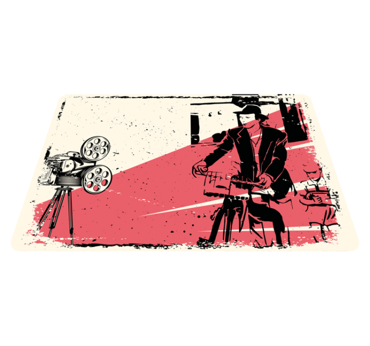 Vinyl Teppich Vintage klassische filmszene - TenStickers