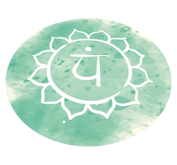 Vinyl Teppich Mandala lotus-chakra-symbol - TenStickers
