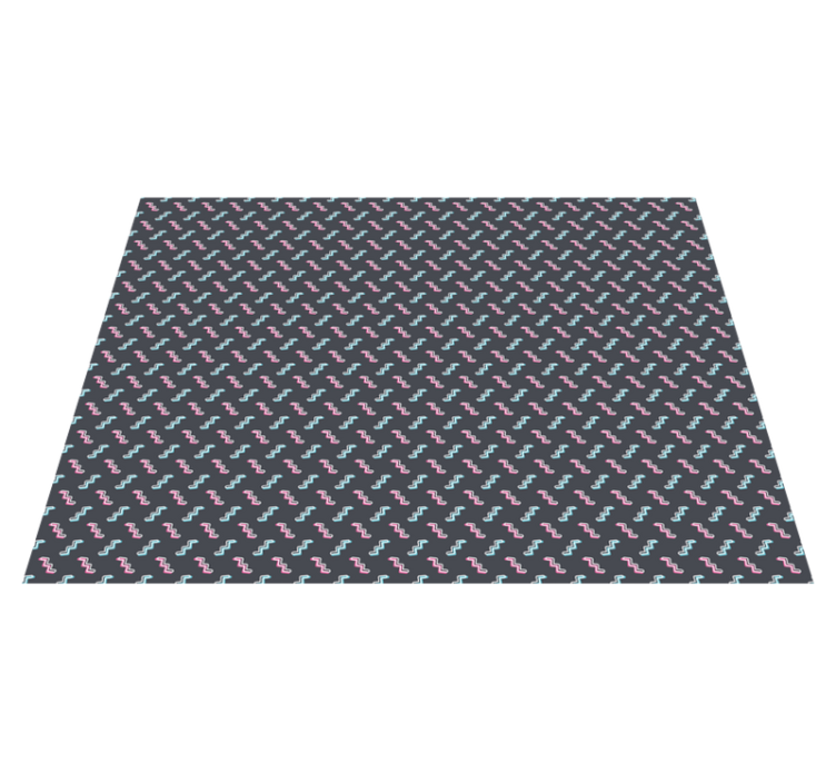 Vinyl Teppich kindlich bunte wellenförmige formen - TenStickers