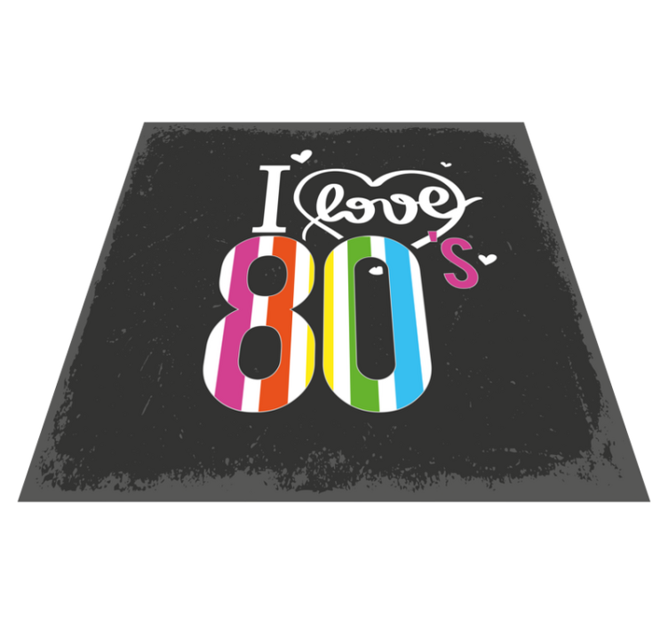 Vinylteppich Mosaik retro-liebe der 80er - TenStickers