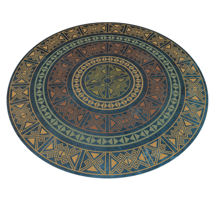 Vinyl Teppich ethnisch altes mandala - TenStickers