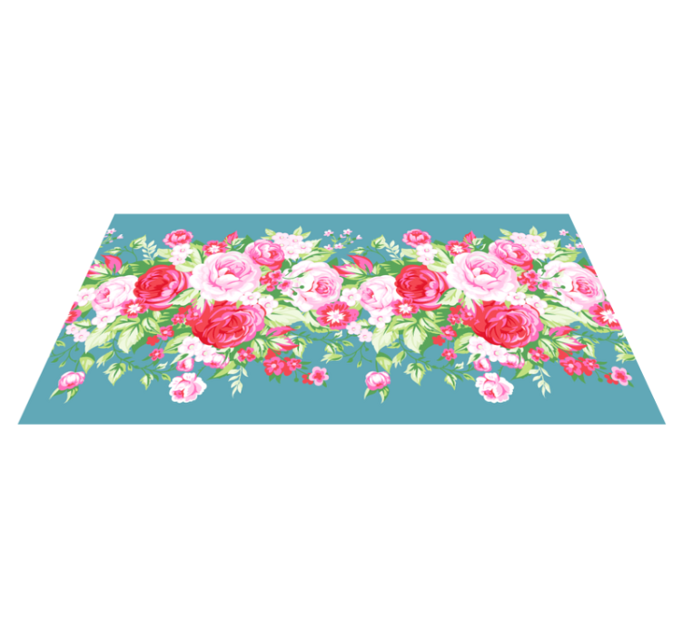 Vinyl Teppich Pflanzen blumenblüten-Array - TenStickers