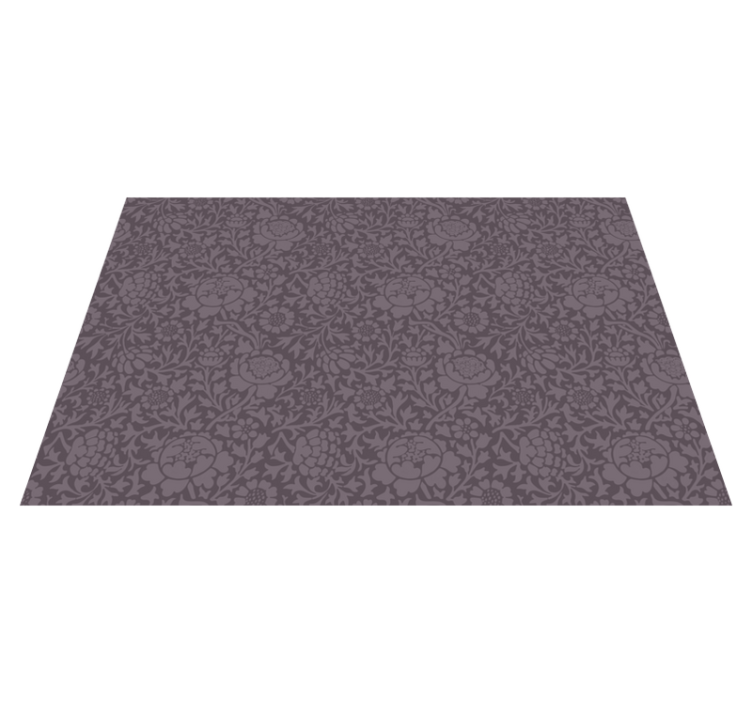 Vinyl Teppich Pflanzen elegantes Blumenmuster - TenStickers