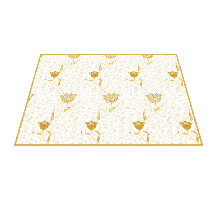 Vinyl Teppich Blumen florale eleganz - TenStickers