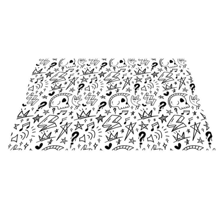 Vinyl Teppich Jugendzimmer eklektische muster für teenager - TenStickers