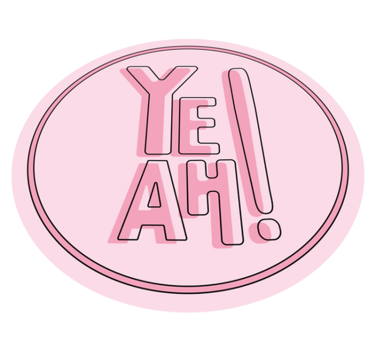 Vinyl Teppich Text ausdrucksstarkes textmotiv - TenStickers