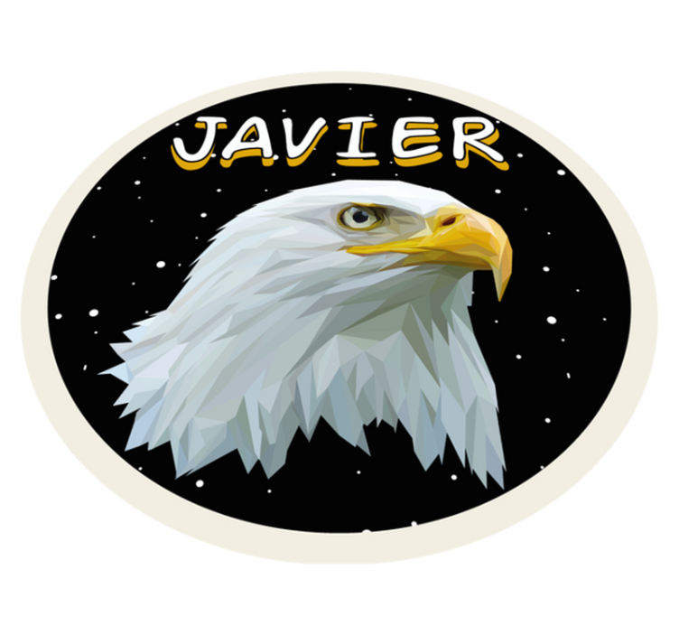 Vinyl Teppich mit Namen anpassbarer adler - TenStickers