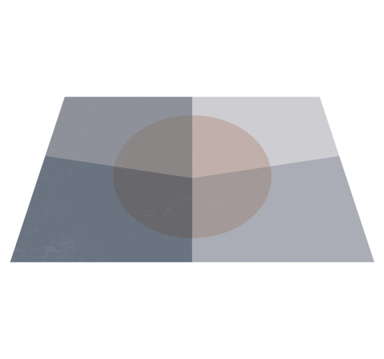 Vinyl Teppich geometrisch überlappende kreise - TenStickers