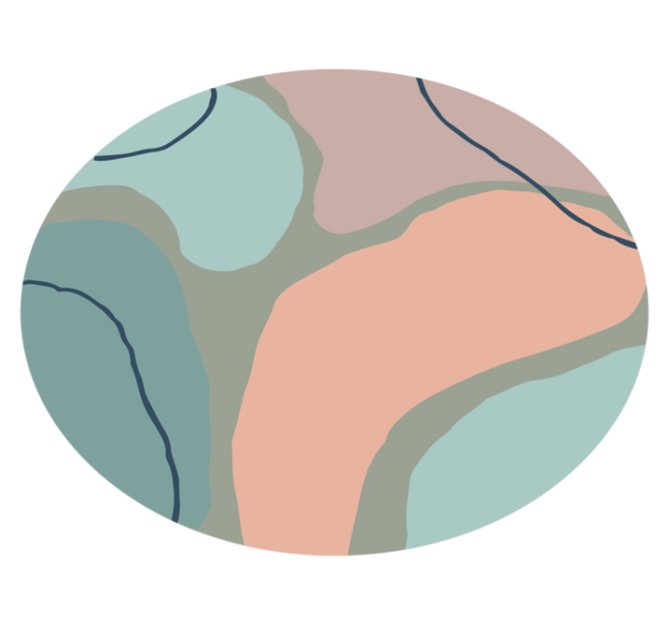 Vinylteppich minimalistisch abstrakte geometrische Formen - TenStickers