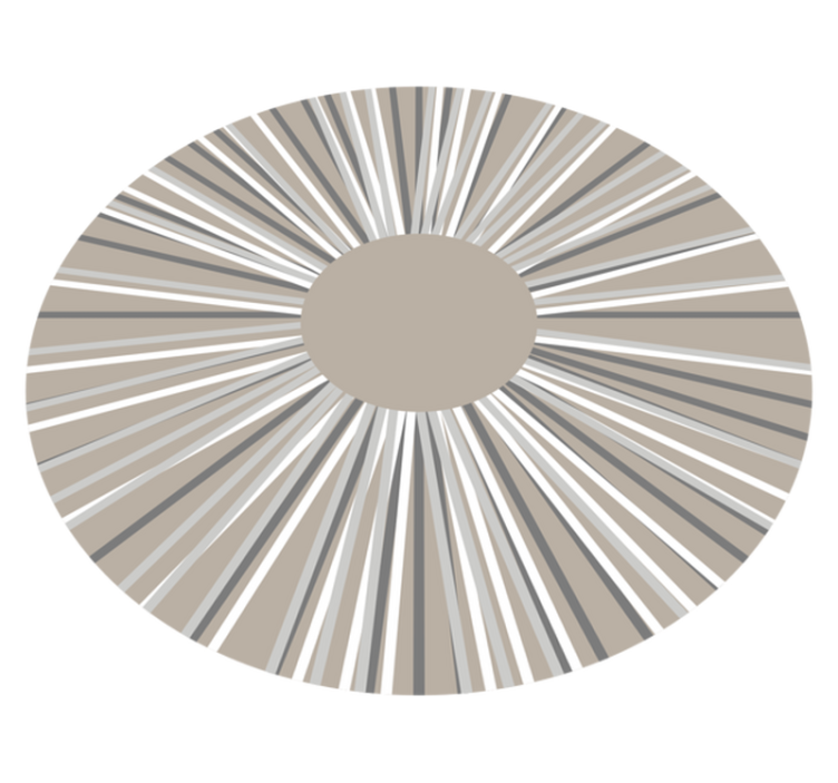 Vinyl Teppich geometrisch geometrisches burst-kreismuster - TenStickers